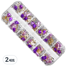 Chic Fit 美甲鑽石裝飾配件 12套組, 2組