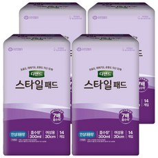 Depend 利清爽 女性用時尚護墊 安心大容量, 14入, 4個, 0                        300ml