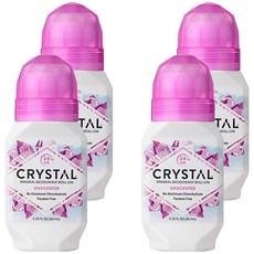 美國 CRYSTAL 礦物身體滾珠體香劑 無香, 66ml, 4個