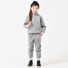 Kidsrecipe 兒童Allway內刷毛連帽上下套裝
