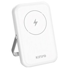 Kinyo 自帶線磁吸無線充 KPB2513W KPB-2513, 白色, 1個
