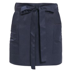 UNISTORE 腰部迷你遮臀雙口袋圍裙, 1個, 海軍藍