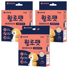 윌로펫 반려견 영양보조제 퍼피 주니어 케어, 3개, 30정