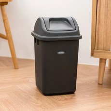 Changsin Living 昌信生活 FRANCO 公共搖蓋垃圾桶 10L, 黑色