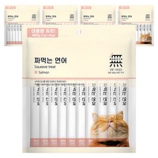 무마진 고양이 짜먹는 간식 40p, 연어, 480g, 5개