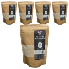 PAPA ROO 韓國產烘焙焙炒霜眉豆粉, 250g, 5個