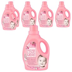 NATURE LOVE MERE 嬰幼兒洗衣精 櫻花香 瓶裝, 6個, 1.8L