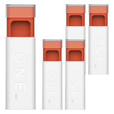 브리스크스타일 심플 원데이 슬라이딩 휴대용 알약 케이스, 화이트, 5개