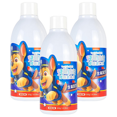 Lab52 齒妍堂 兒童防蛀修護漱口水 汪汪隊聯名款 葡萄, 獨家10倍鈣配方 有效護齒, 300g, 3瓶