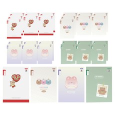 PENPIA 800小學裝訂8格寫作筆記本, 隨機出貨, 30個