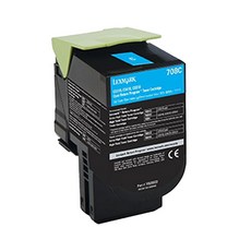 Lexmark 70C80C0 708C 適用於CS310n/CS310dn/CS410dn/CS510de, 青色, 1個
