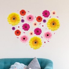 환타스틱스 모던스티커 가베라 스티커 B1HI-6015L 6p, 혼합색상, 31 x 31 cm