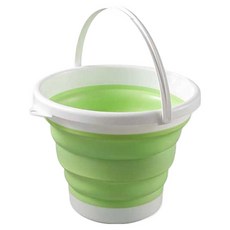 모던모어 접이식 버킷 양동이 3L, 그린, 1개