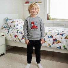 스파이더맨 남아용 스파웹 맨투맨 상하 바지세트