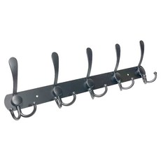 UdiLife 優的生活大師 hold 掛 5勾掛架, 適用於牆面、木質、塑膠、磁磚，承重約5kg, 霧黑爪型, 1個