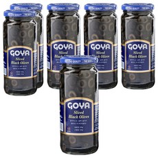 고야 슬라이스드 블랙 올리브 절임, 344g, 6개