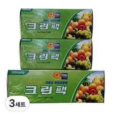 해피크린 크린팩 중 200매 + 소 200매 x 2p, 3세트