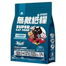 ParkCat 貓樂園 全齡貓 無穀天然高蛋白無敵貓糧, 6kg, 1袋, 大洋鮮極魚