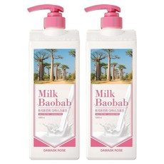 밀크바오밥 단백질 케어 트리트먼트 다마스크로즈향, 1L, 2개