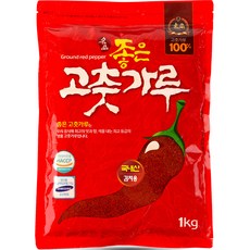 좋은고춧가루 청양 김치 깍두기양념용 국산 고춧가루, 1kg, 1개