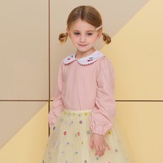 WALTON kids 女童櫻桃領襯衫