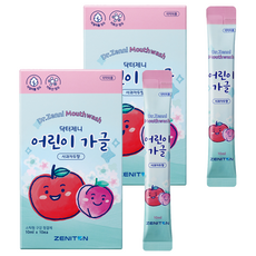ZENITON Dr.Jenny 條裝兒童漱口水 蘋果李子香 10入, 100ml, 2個