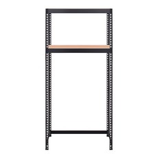 스피드랙 V2 2단 선반 900 x 500 x 2100 mm, 블랙(앵글)