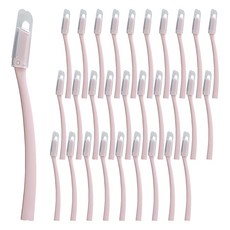 신도프라임 일본칼날 안전캡 눈썹칼, 베이비핑크, 50개