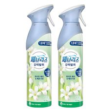페브리즈 에어 실내 탈취제 화이트 페어 앤 베르가못 본품, 165g, 2개