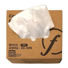 fairytable 抽取式精靈塑膠袋 80入, 1個, 80L