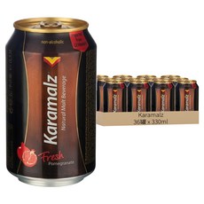 Karamalz 卡麥隆 黑麥汁 紅石榴 非酒精飲料, 330ml, 36罐
