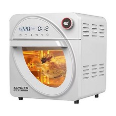SONGEN松井 14L可旋轉氣炸鍋烘烤爐/氣炸烤箱, SG-1430AF, 珍珠白, 1台