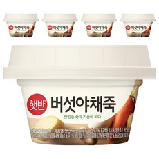 CJ Hetbahn 蘑菇蔬菜粥, 268g, 5個