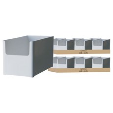 GAKYU 萬用整理收納盒, 白色, 12個