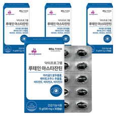 차바이오에프앤씨 닥터프로그램 루테인 아스타잔틴 15g, 4개, 30정