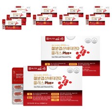 종근당 철분 엽산 비타민D 플러스, 60정, 12개