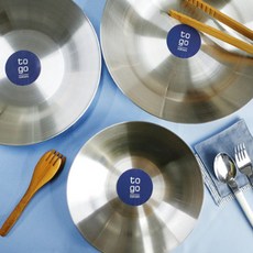 PAULUS 多哥不銹鋼寬盤小+中+大套組, 單色, 1套