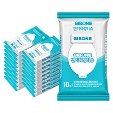 GIBONE 可擦拭細菌的馬桶清潔濕巾 10p, 20個