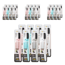 旺達牙刷 更有彈性 黑色, 1件, 32個