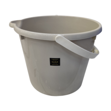 GINII 基尼 質感加厚手提水桶, 象牙白, 1個