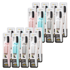 旺達牙刷 更有彈性 黑色, 1件, 16個