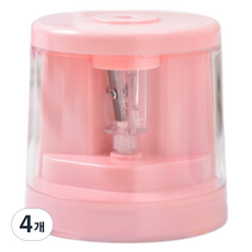 일상속반짝 자동 연필깎이, 핑크, 4개