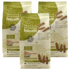 펠리체티 유기농 프로틴 칙피 & 통밀푸질리, 340g, 3개
