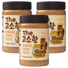 더 고소한 땅콩버터 크리미 100%, 500g, 3개