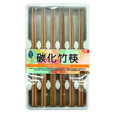 松村窯碳化6雙組-盒裝 天然 不易發霉, 1入, 竹