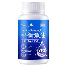 Simply 新普利 Omega 3平衡魚油 800mg, 1個, 60顆