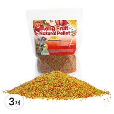앵프룻 과일 펠렛 앵무새 먹이, 350g, 3개