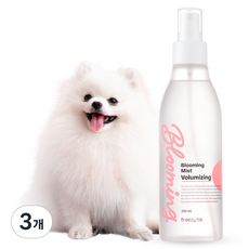 브리지테일 강아지 블루밍 미스트 볼륨 베이비파우더향, 200ml, 1개입, 3개