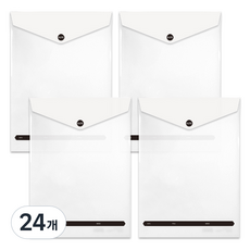 2Youngdesign 直式信封精英文件夾, 白色, 24個