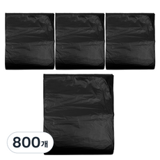 월드크린 분리수거 배접 비닐봉투 검정, 40L, 800개